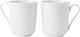 Rhombe mug 33cl, white 2 stk.