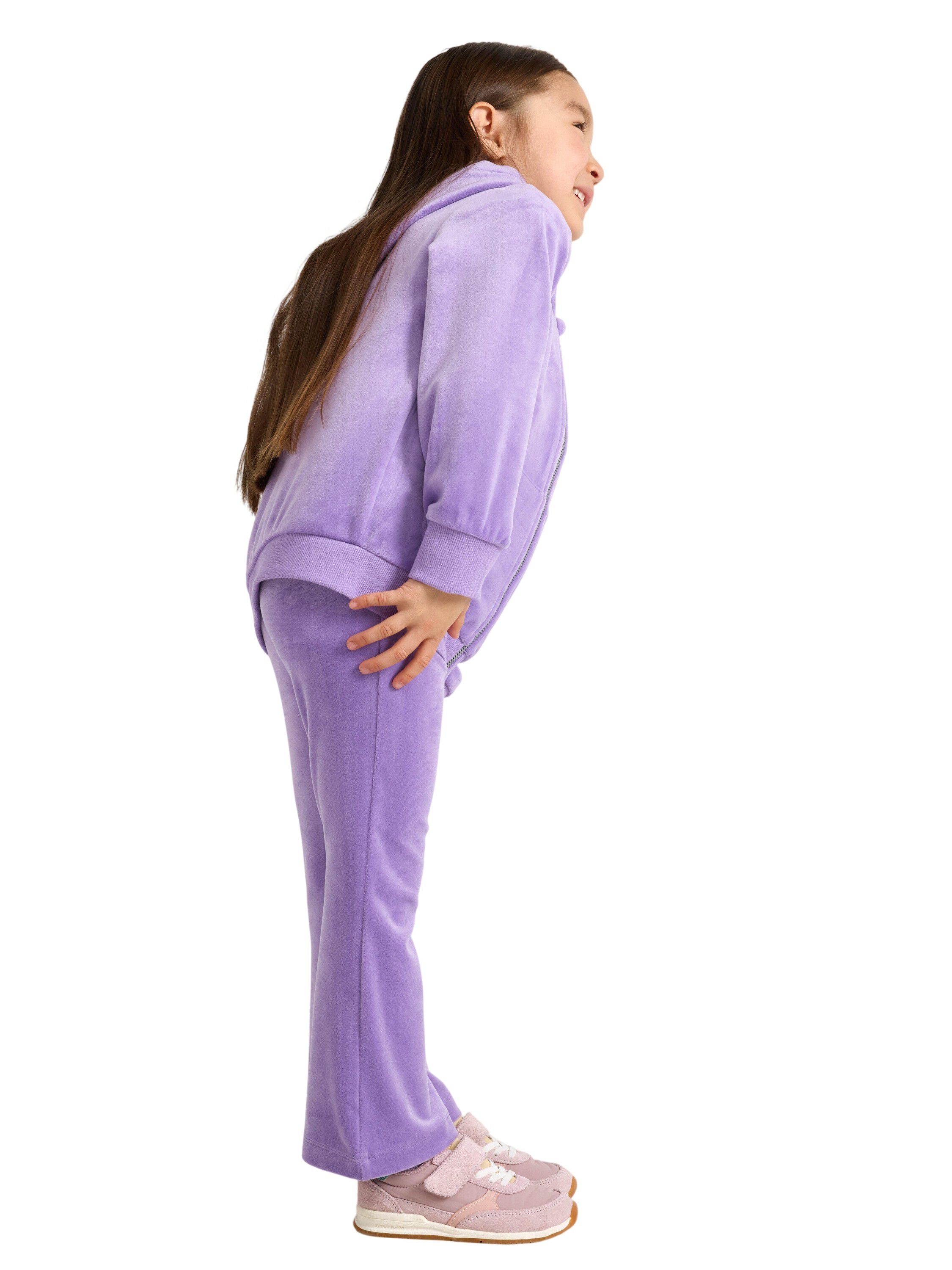 Bl&oslash;de velourleggings med justerbar,