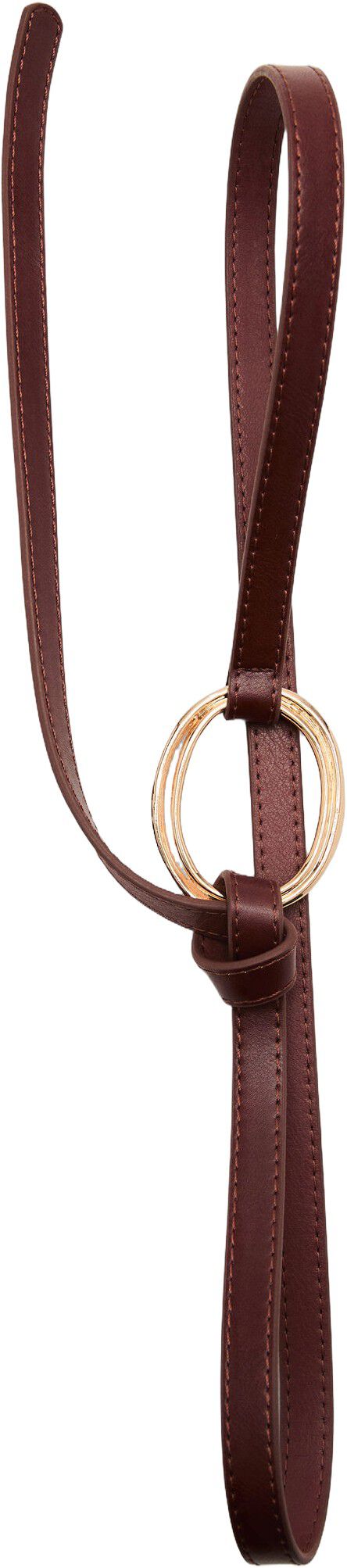 Thin belt with maxi-buckle