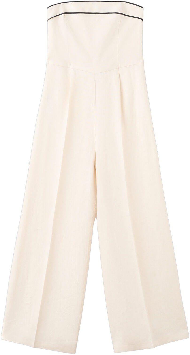 Linen bandeau jumpsuit