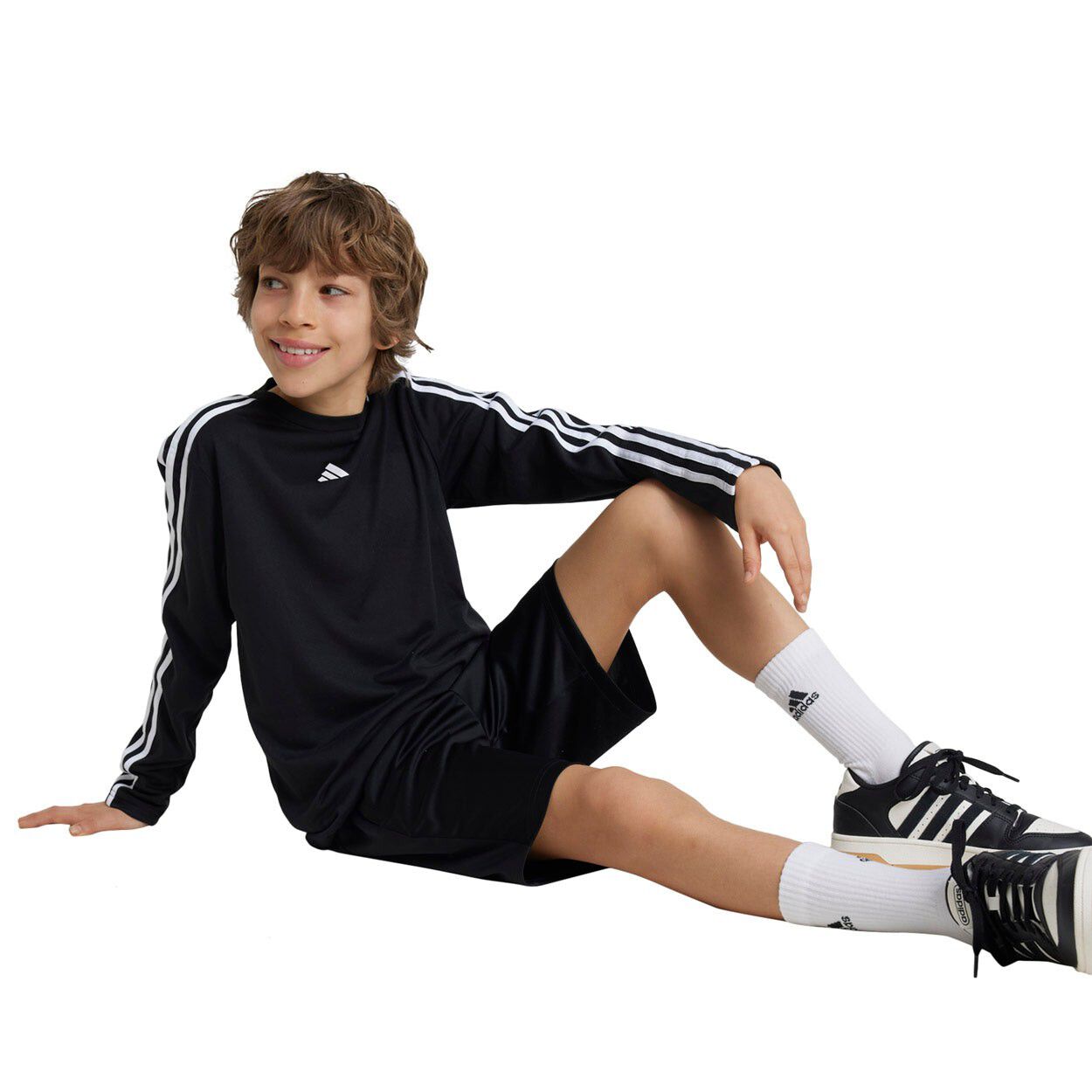 Essentials Logo Regular Fit Lang&aelig;rmet T-shuirt