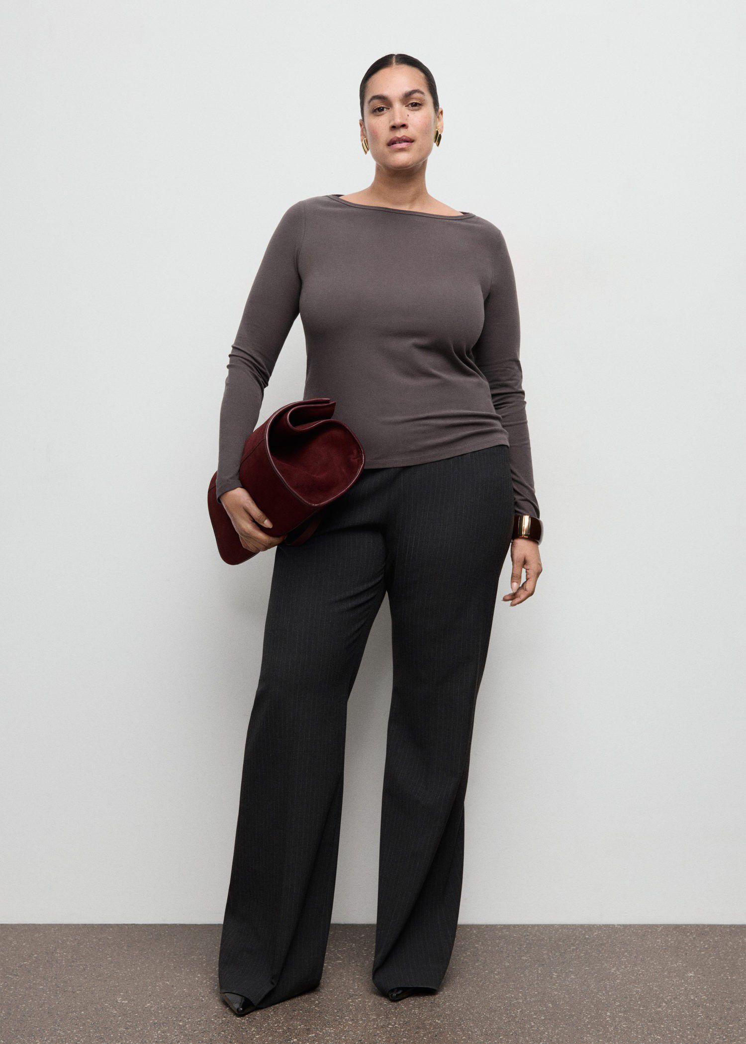 Long sleeve cotton t-shirt