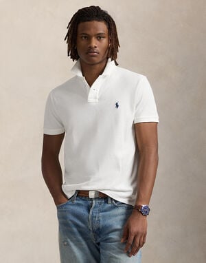 Custom Slim Fit Mesh Polo