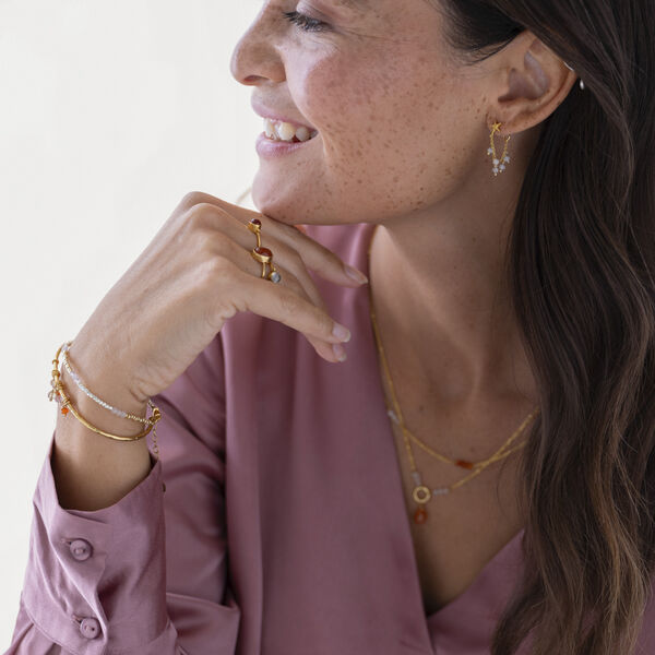 Faithful Rose Quartz Ring GP