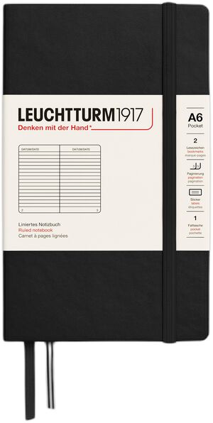 LT1917 Notesbog hardcover linjeret 185s