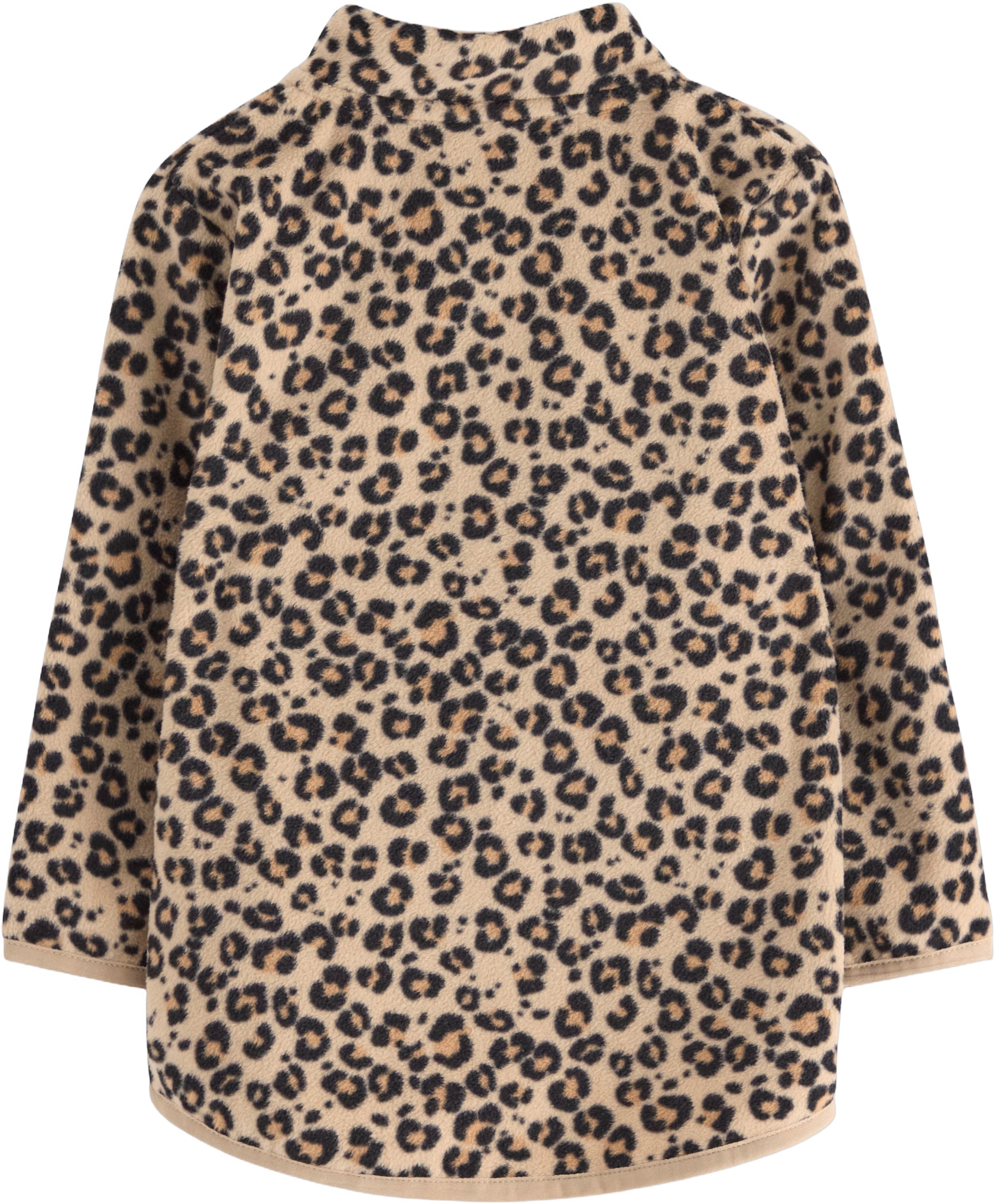 Jacket in microfleece with a high c