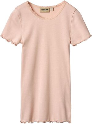 Rib T-Shirt Lace SS