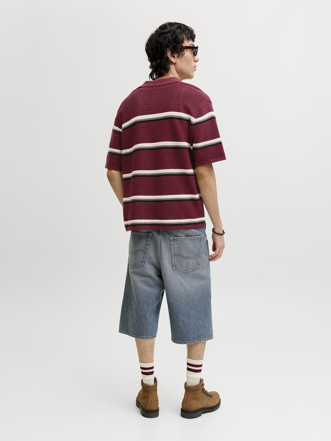 JORMAINE KNIT STRIPE POLO SN