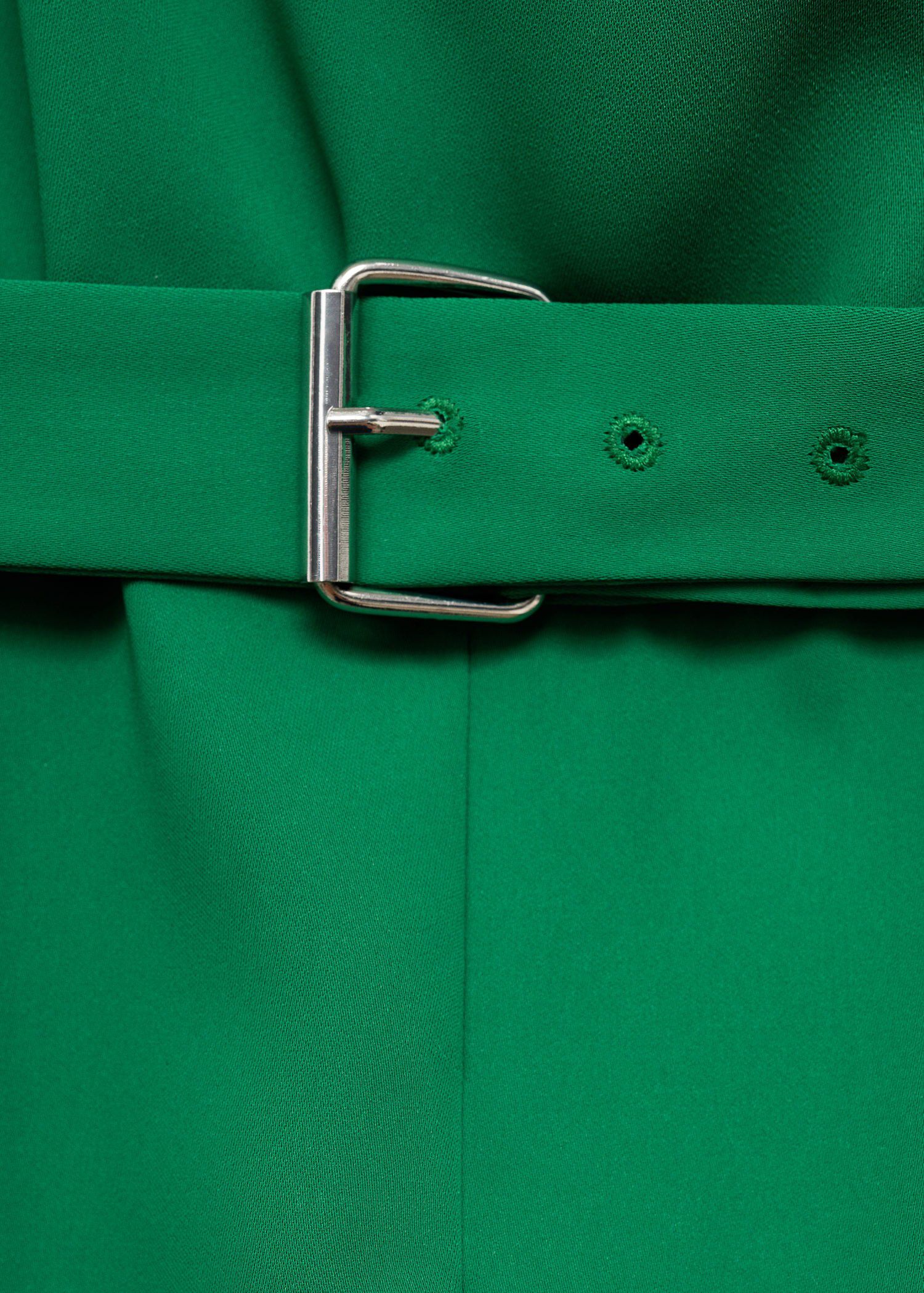 Asymmetrical long jumpsuit with bel