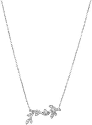 Jungle Ivy sparkle necklace - silver