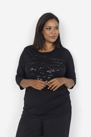 Curvy WA-SIBILLE 10 Bluse Sort