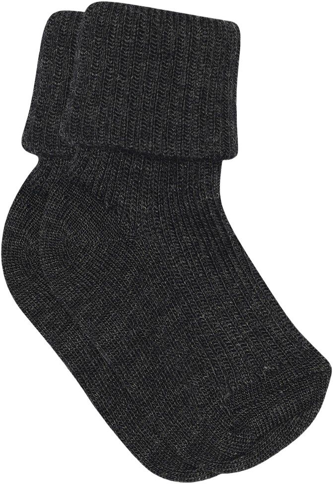 ANKLE WOOL RIB TURN DOWN