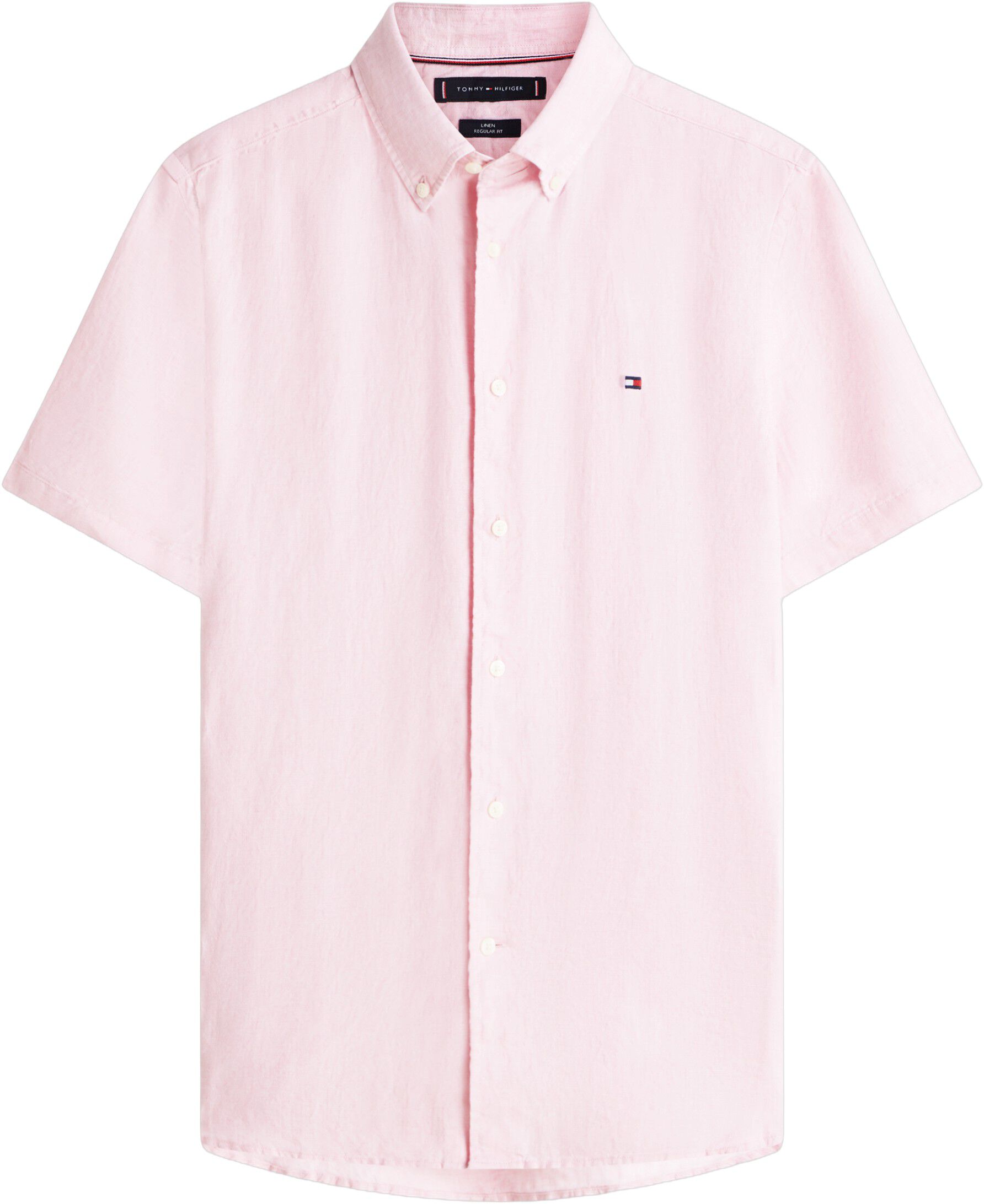 Regular Fit Washed Linen Short Sleeve Shirt