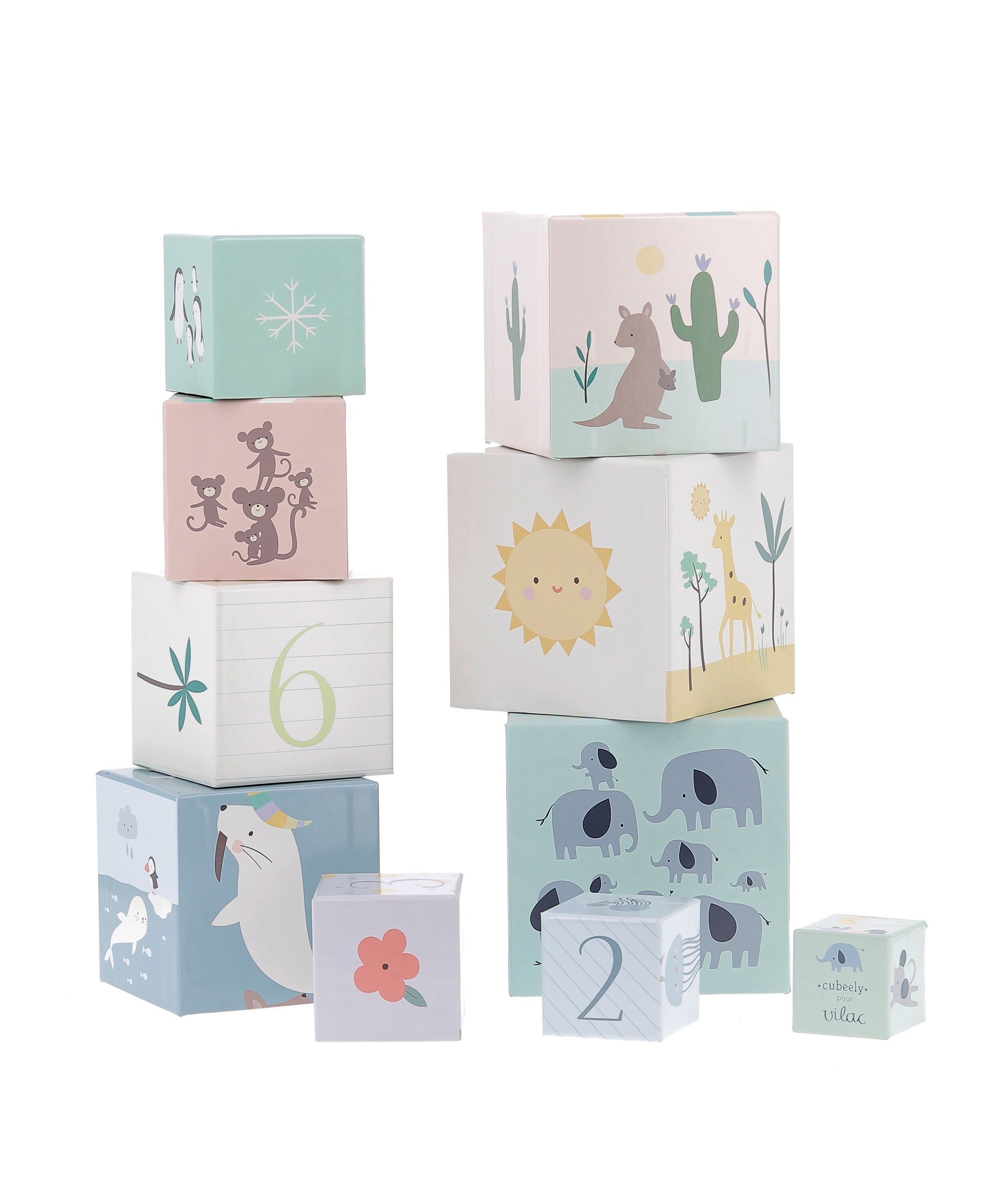 Vilac - Stableklodser - Verdens Dyr af Sarah Betz