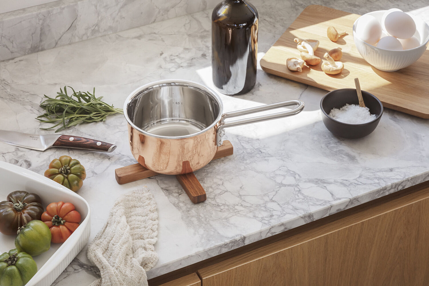 Magnetisk bordsk&aring;ner bambus