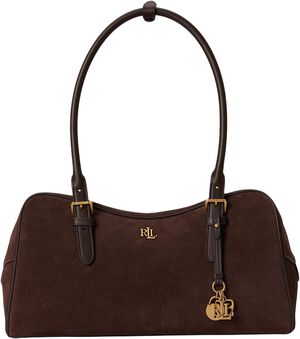Suede Large Marcy Zip Satchel