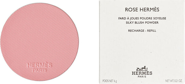 Rose Hermès, silky blush powder refill, Rose Plume
