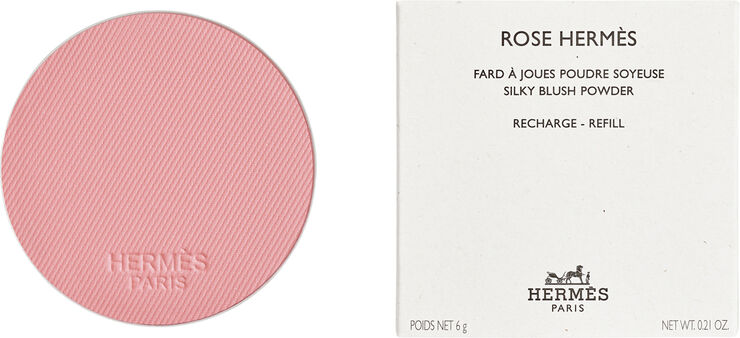 Rose Hermès, silky blush powder refill, Rose Plume