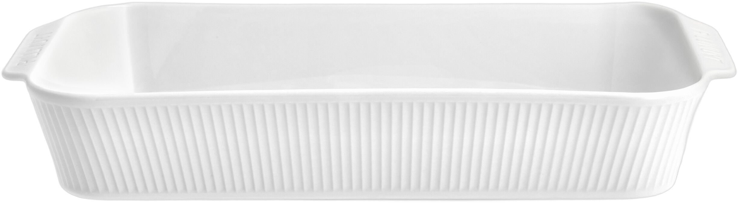 Fad dybt Pliss&eacute; 38 x 21 x 6 cm Hvid