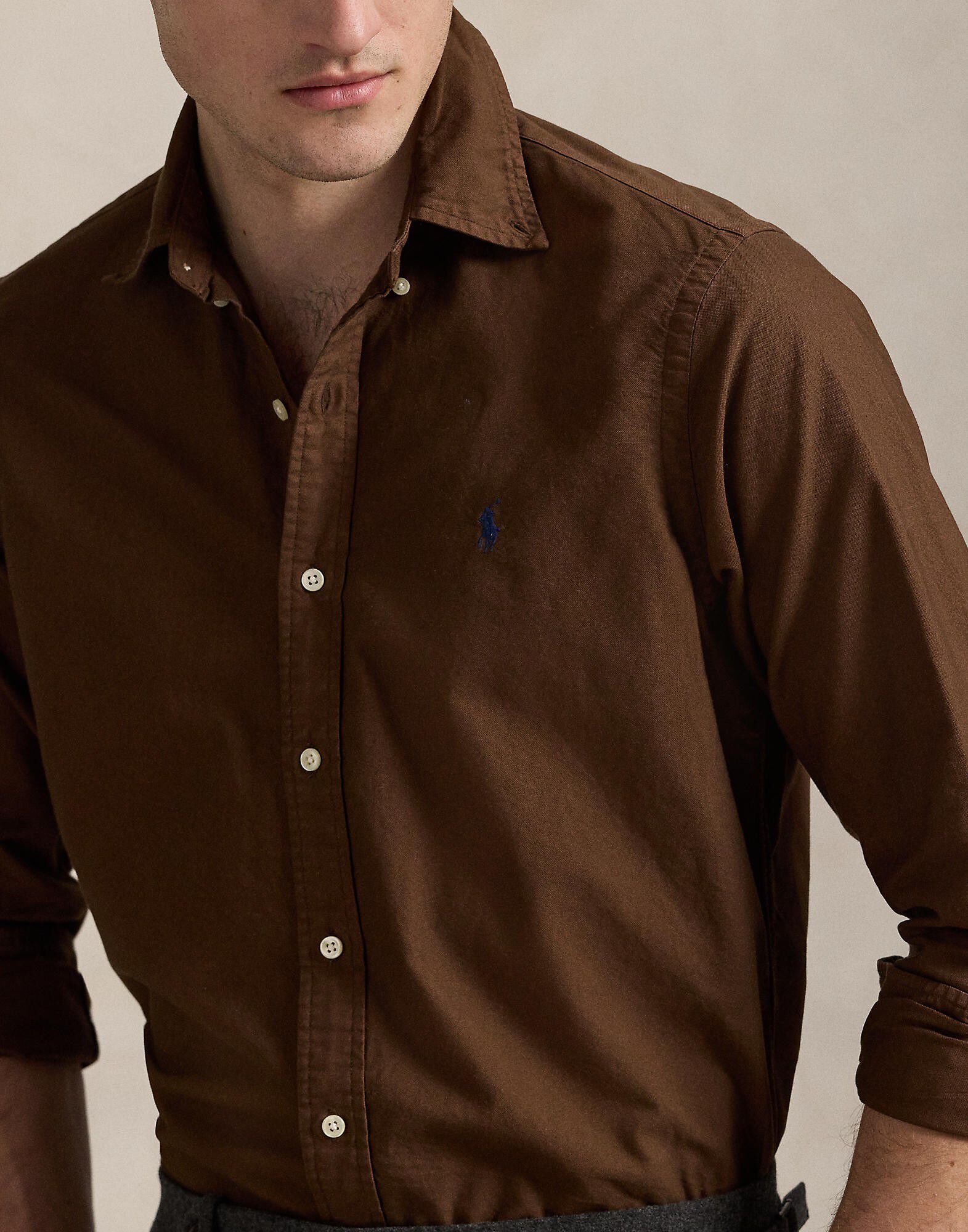 Custom Fit Garment-Dyed Oxford Shirt