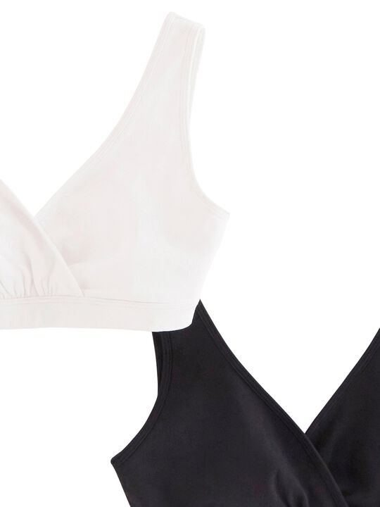 Soft nursing bra in cotton blend wi