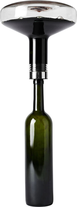 Wine Breather, Deluxe, Clear/Steel