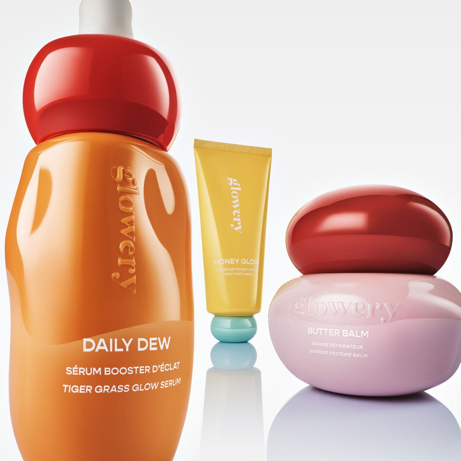 A.M. GLOW Daily Dew Serum, der reparerer og giver gl&oslash;d, med Centella