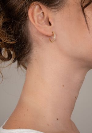 Ocean Flow Medium Sparkle Hoop
