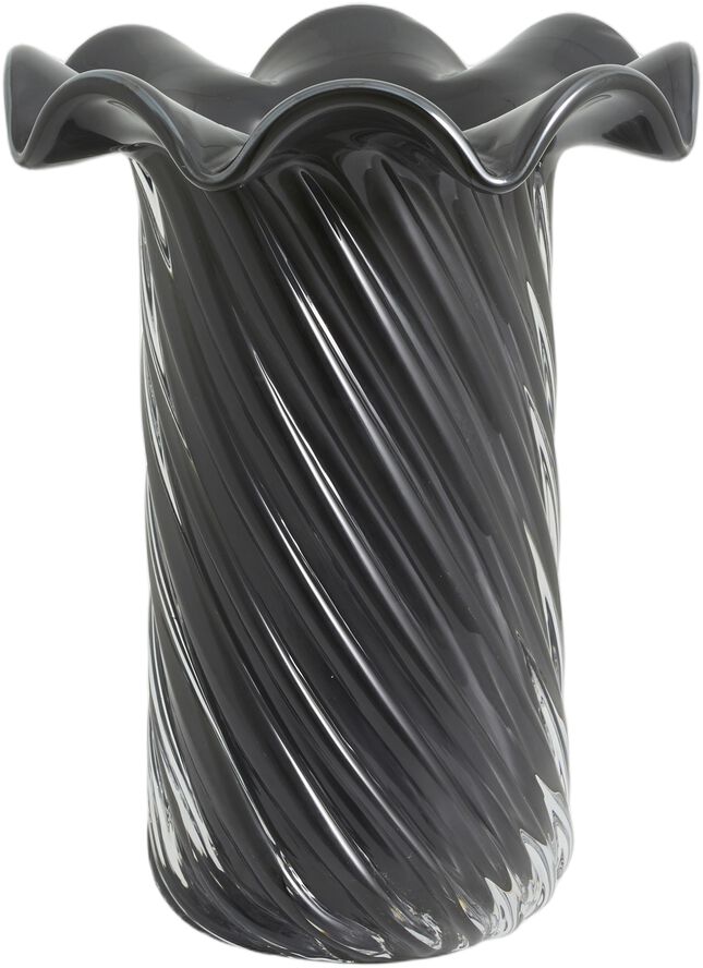 KORO vase, glass - grey