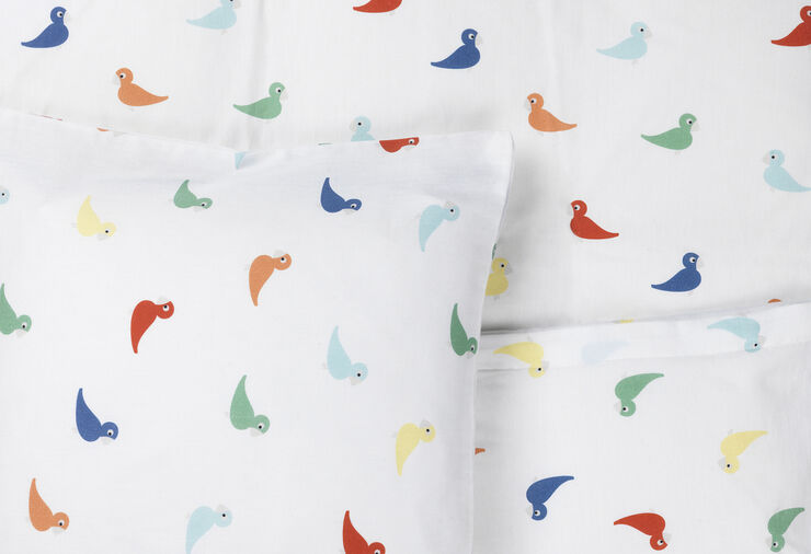 Sengetøj Sangfugl junior 100x140cm DK multi