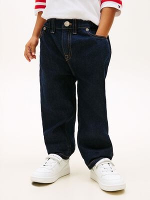 Elasticated Straight Leg Jeans