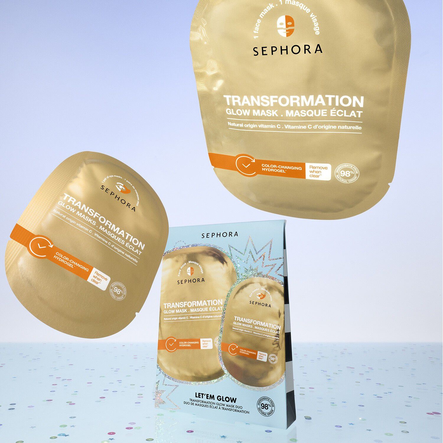 Let'em Glow Set - S&aelig;t med masker