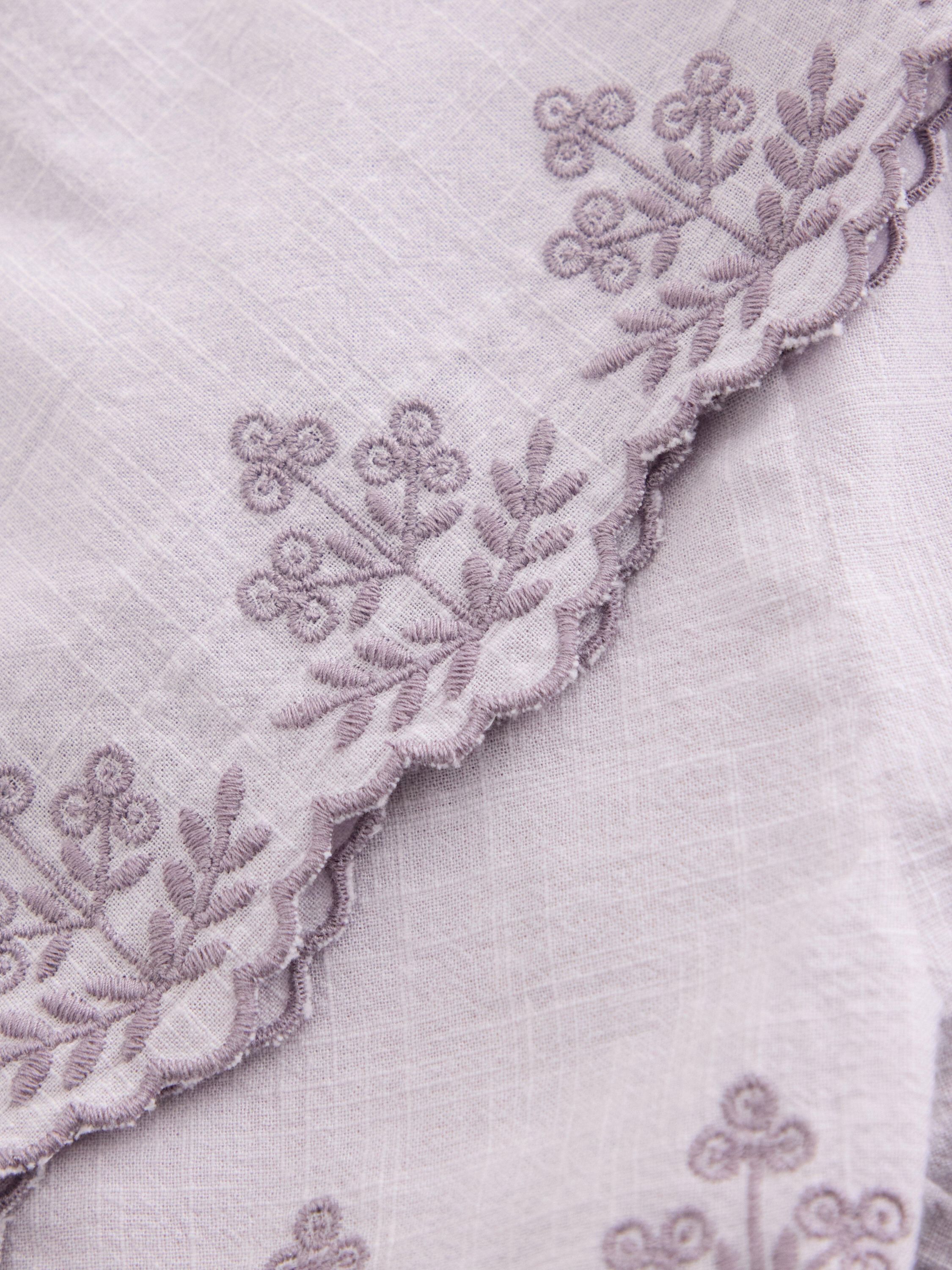 Set Top shorts woven emb