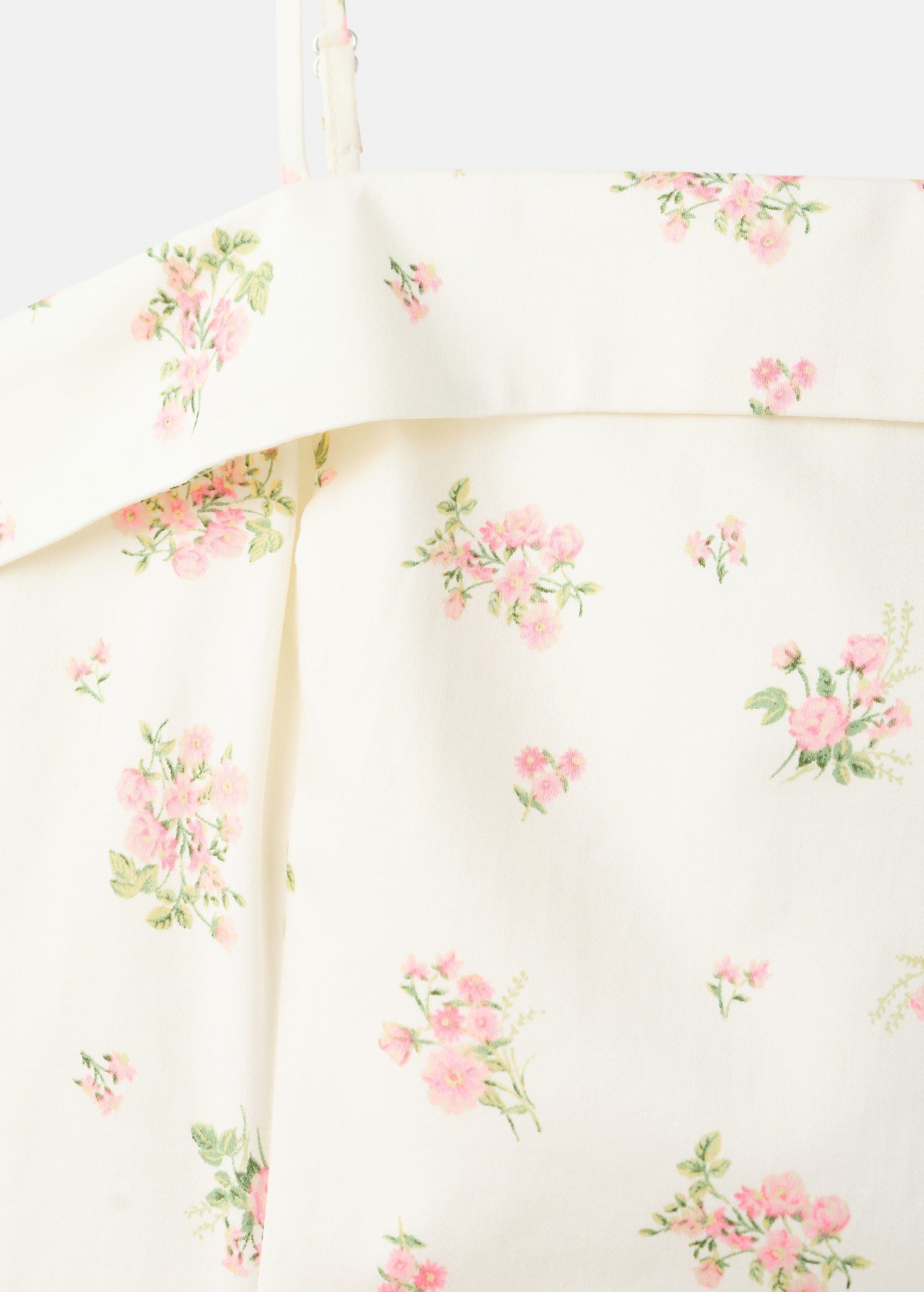 Floral-print flared dress