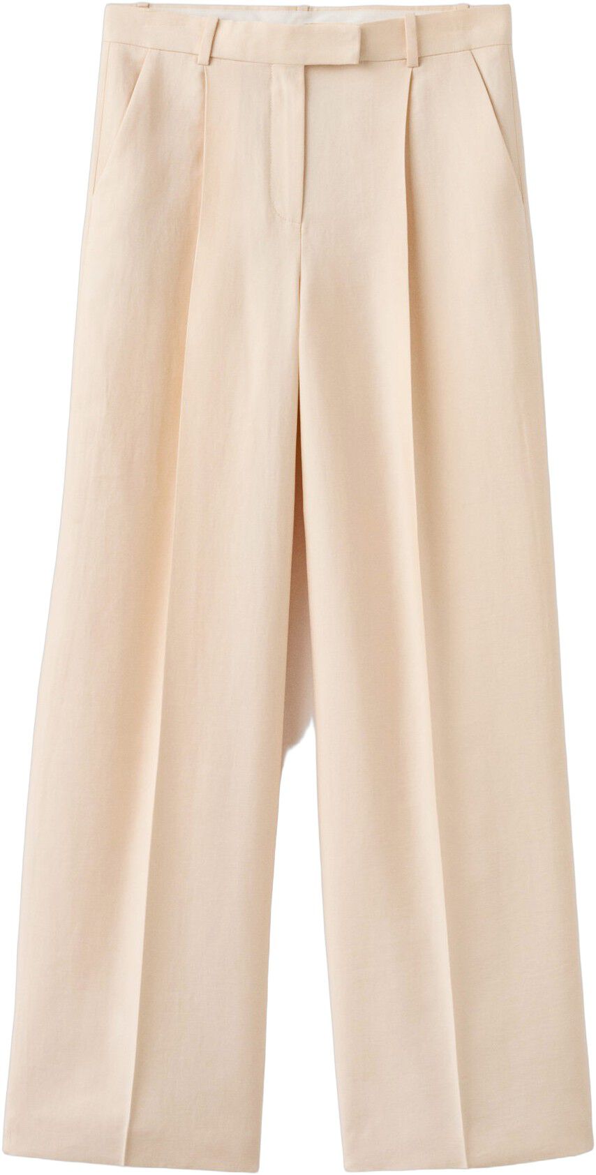 Low-rise lyocell trousers