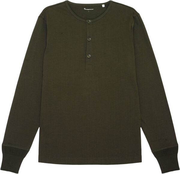 BO long sleeve henley - GOTS/Vegan