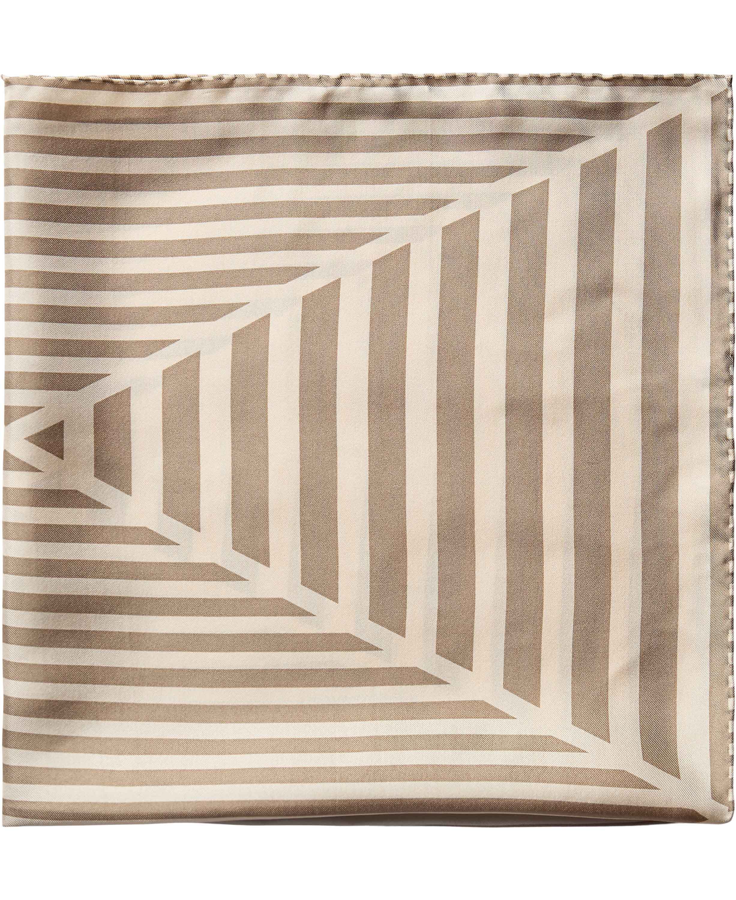 Geometric Scarf 100% Silk - 61x61cm