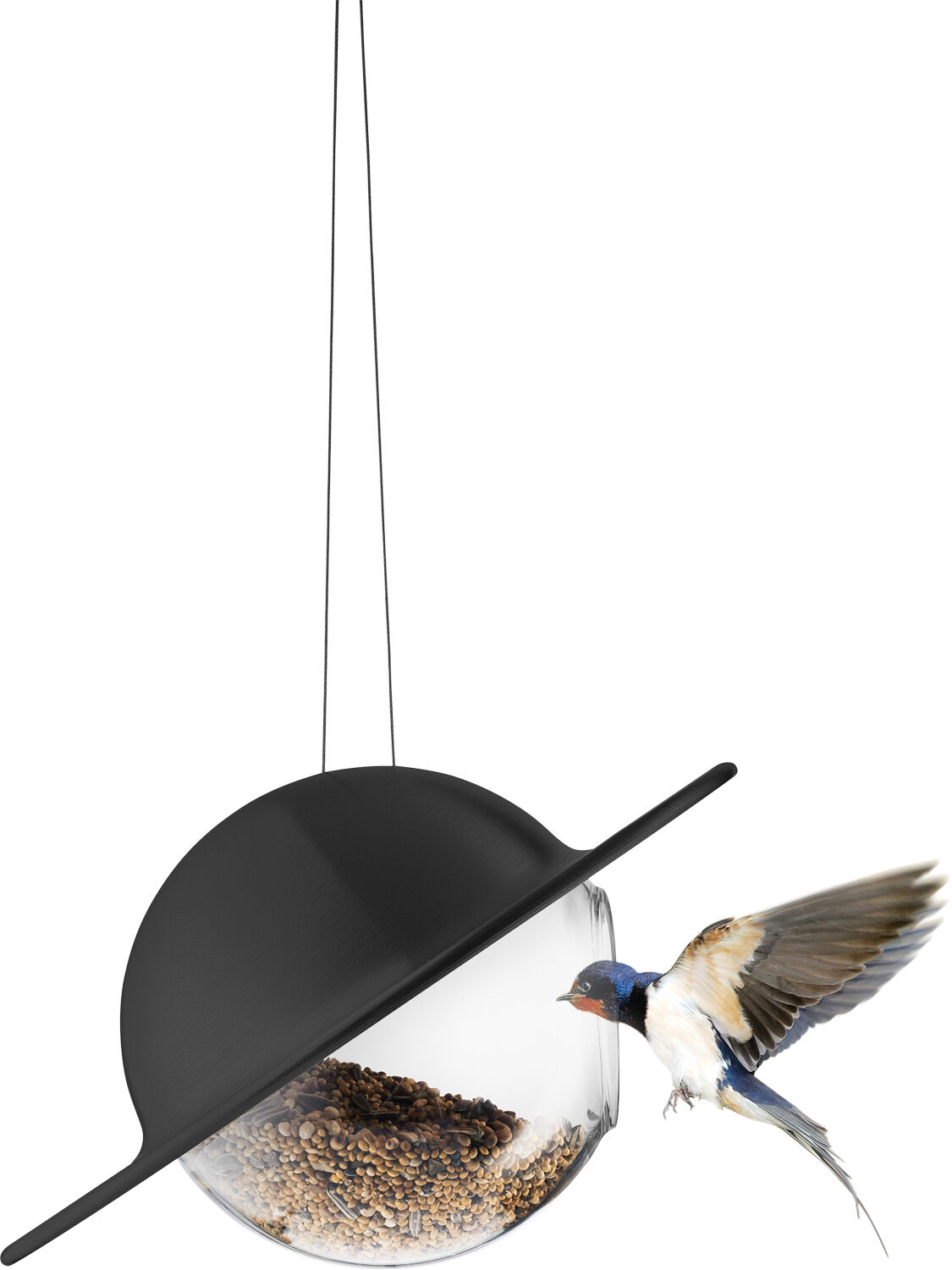 Saturn Fuglefoderkugle Black