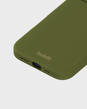 Silicone Case iPhone 16 Pickled Green