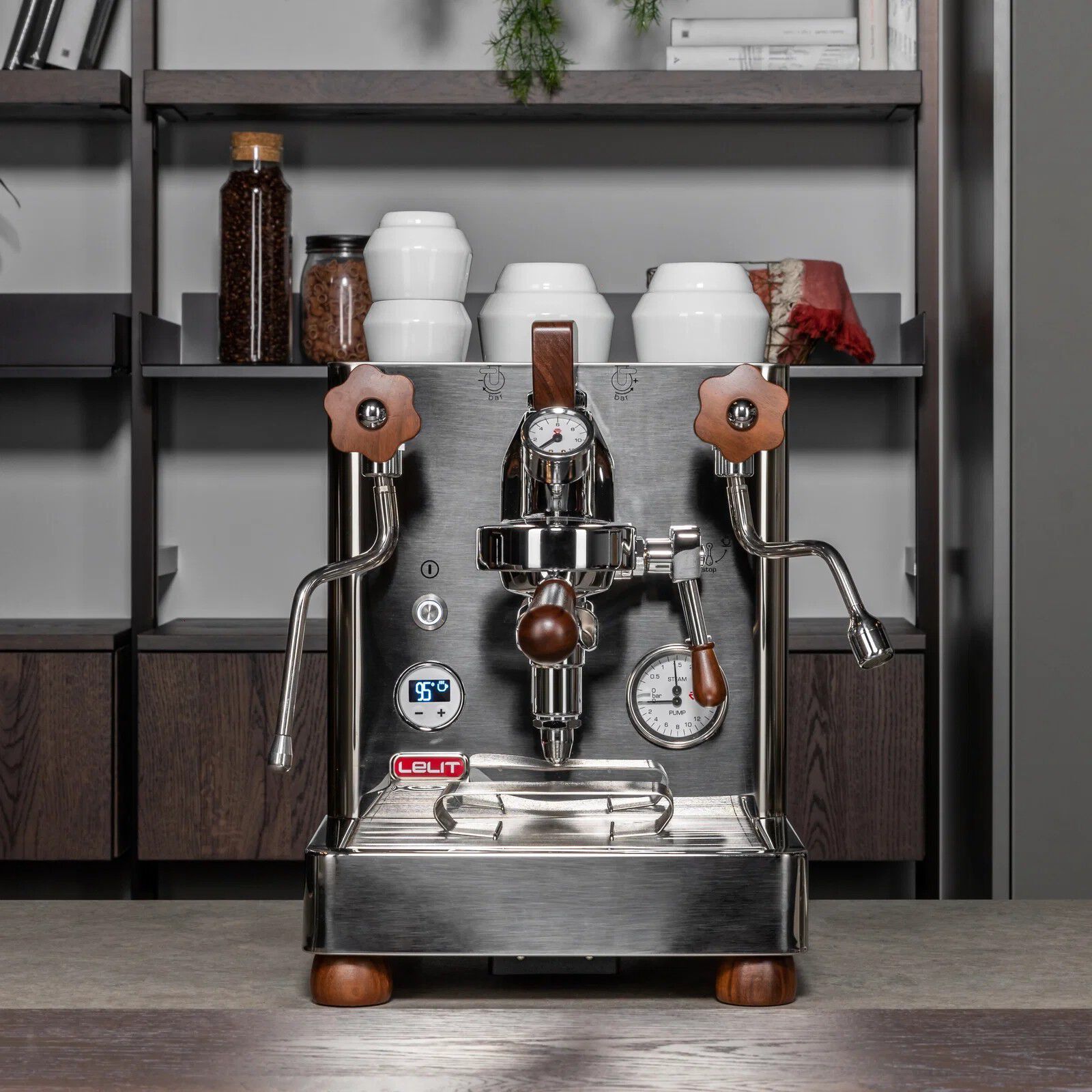 LELIT BIANCA BRUSHED STAINLESS STEEL