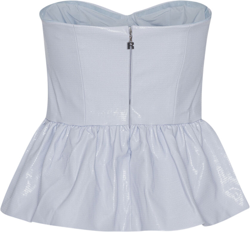 Embossed Strapless Top