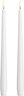 Moods & More - LED taper candle, Silk, Slim, Classic white,