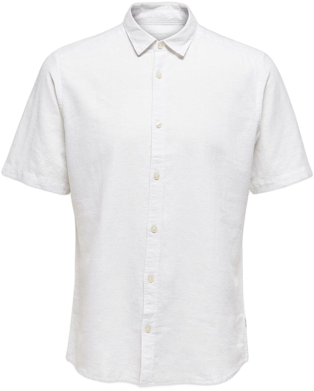 ONSCAIDEN LIFE SS SOLID LINEN SHIRT