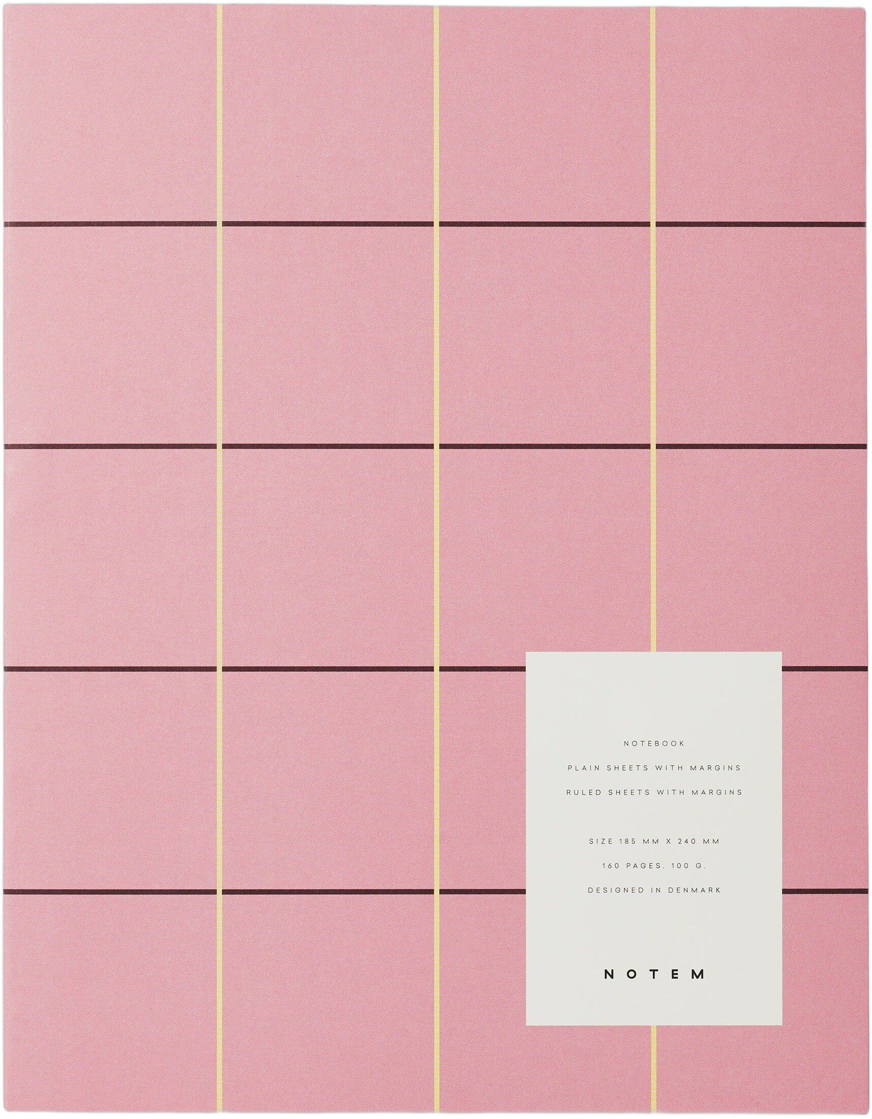 UMA Flat Lay Notebook - Large, Rose check