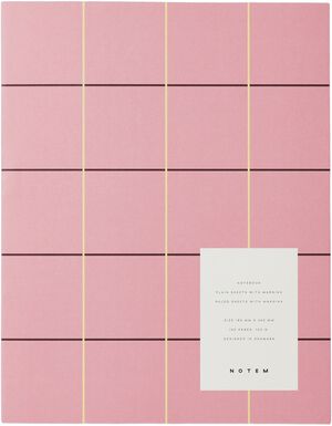 UMA Flat Lay Notebook - Large, Rose check