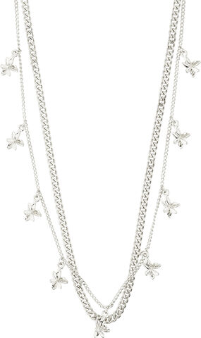 RIKO recycled necklaces, 2-in-1 set, silver-plated