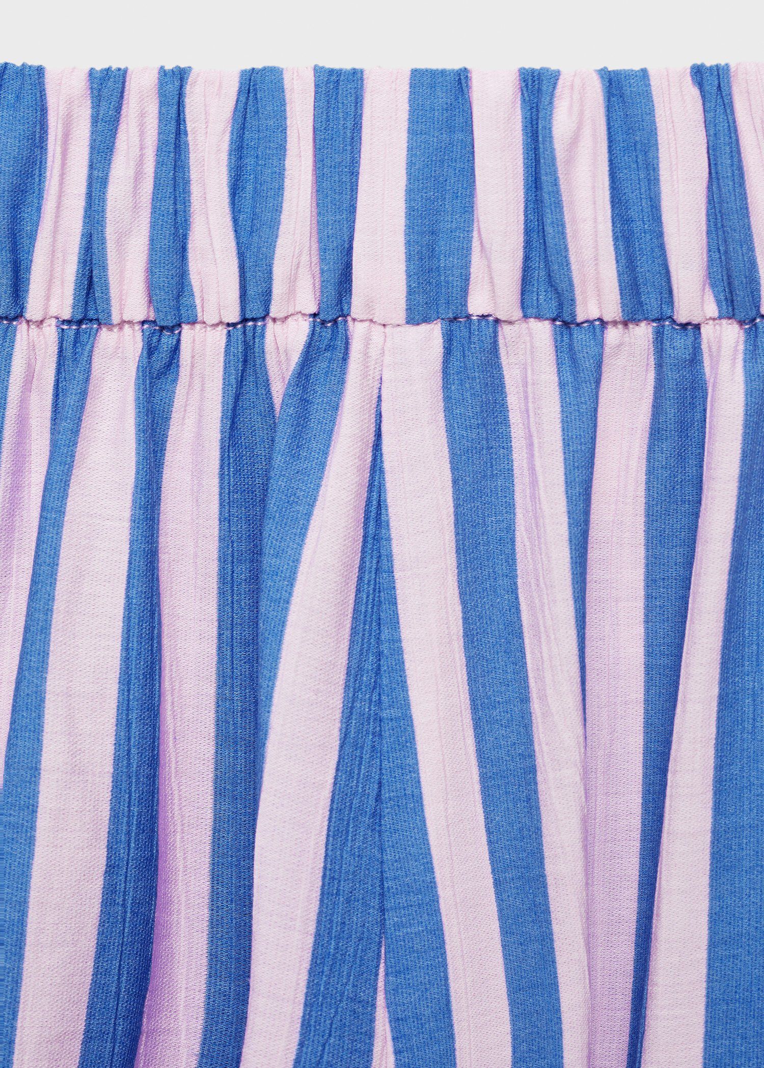 Stripe-print straight trousers