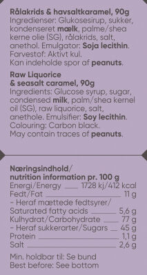R&aring;lakrids-Havsaltkarameller, 90g