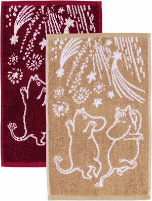 Moomin Arabia 30x50cm håndklædesæt Festlige Øjeblikke GOTS