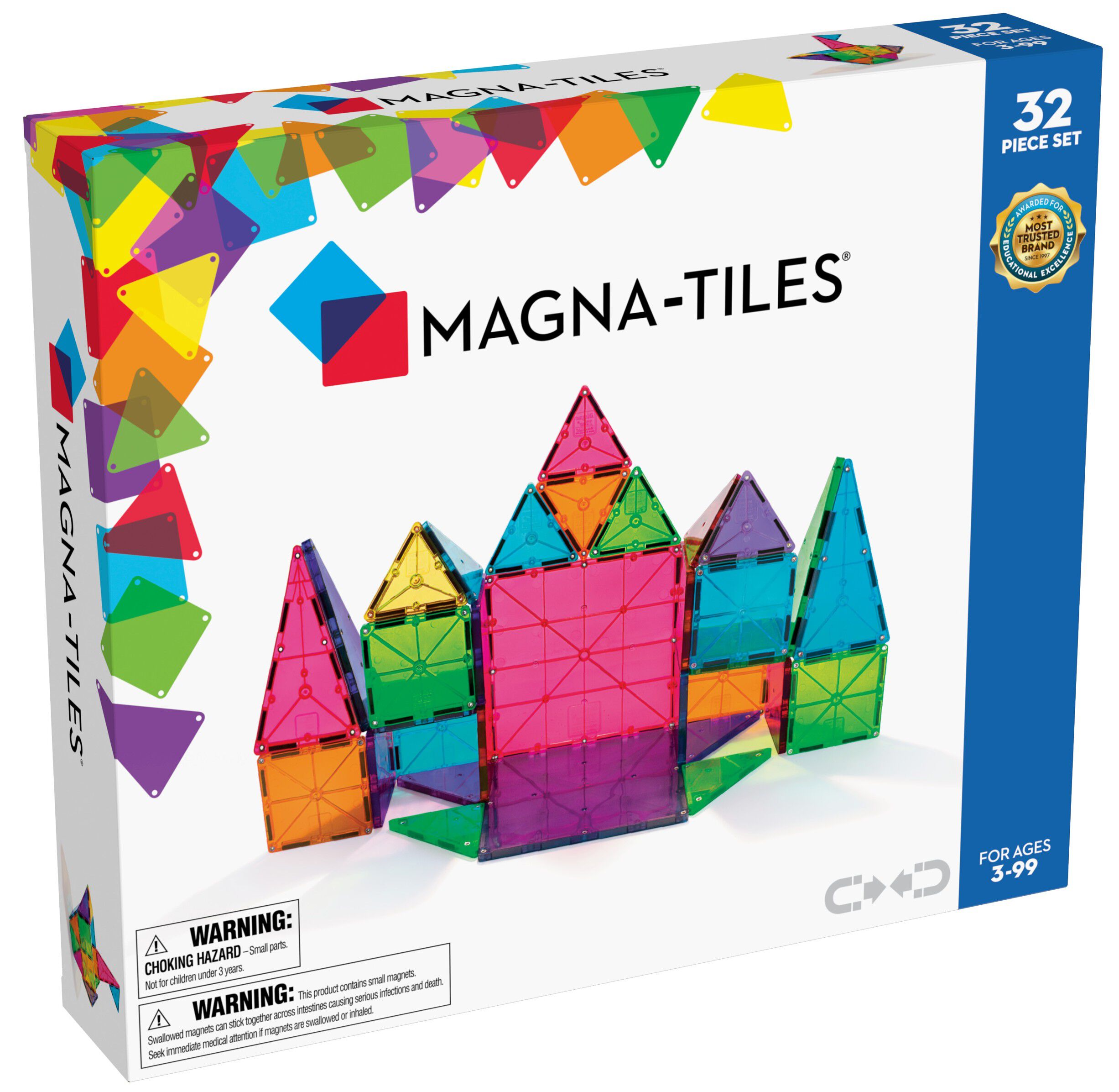 Magna-Tiles clear colours 32stk